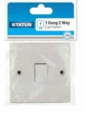 Status 1Gang 2Way Light Switch CDU Single