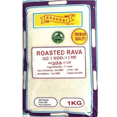 Shankar Roasted Rava (Sooji) 4 x 1kg
