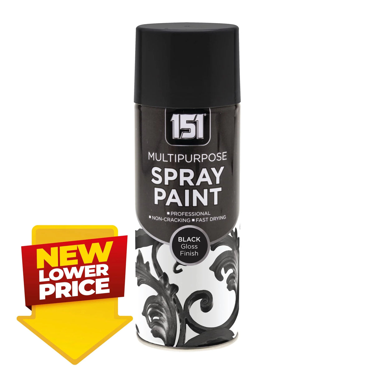151 MP Black Gloss Finish Spray Paint 400ml
