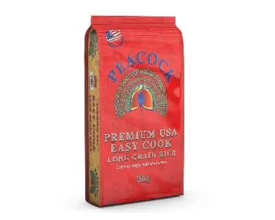 Peacock Easy Cook Rice 20kg