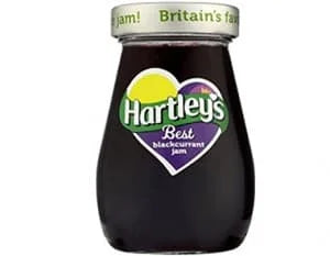 Hartleys Blackcurrant Jam 6 x 300g