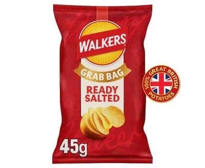 Walkers Ready Salted Grabs 32 x 45g