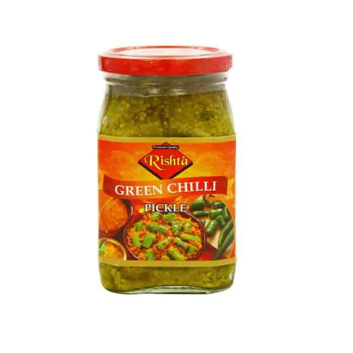 Rishta Green Chilli Pickle 6 x 400g