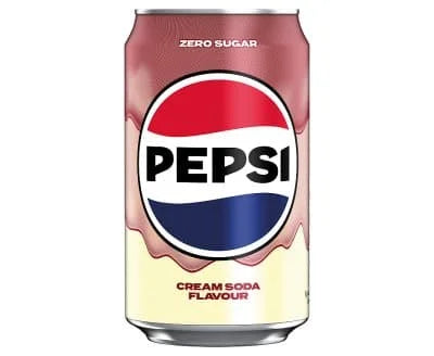 Pepsi Cream Soda Cans UK 24 x 330ml