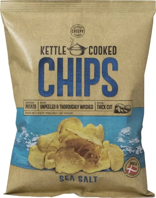Kettle Cooked Chips - Sea Salt 8 x 150g