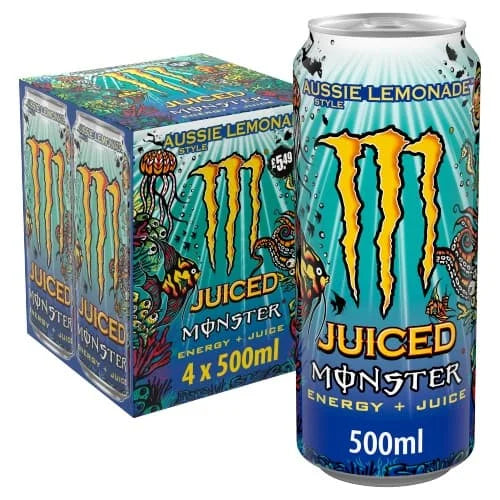 Monster Aussie Lemonade MP 6 x 4pkx500ml