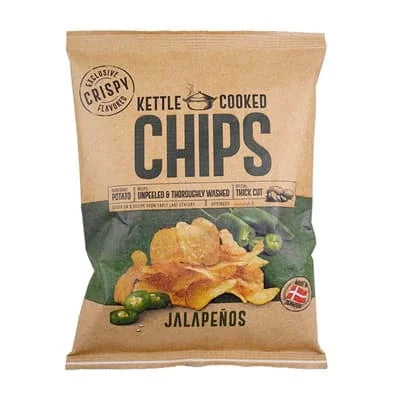 Kettle Cooked Chips - Jalapenos 8 x 150g