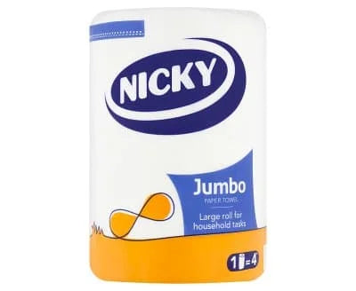 Nicky Jumbo Kitchen Roll 12s