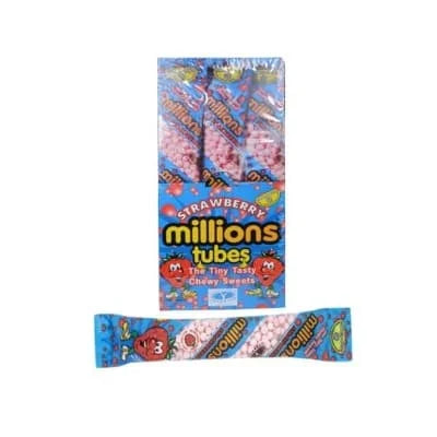 Millions Tube Strawberry 12 x 55g