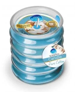 Pan Aroma Ribbed Glass Candle - Pure Cotton Single