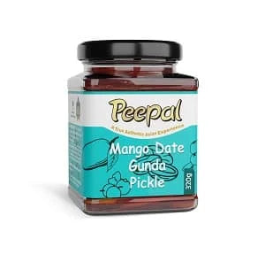 Peepal Pickle - Mango Date & Gunda Pickle 6 x 320g