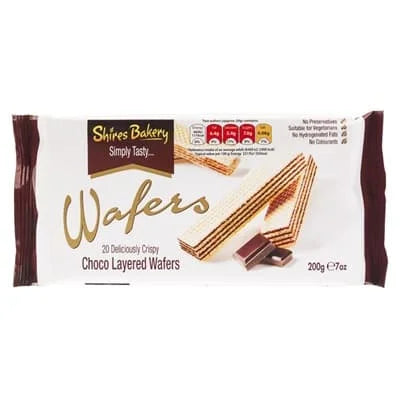Shires Choco Wafers 200g