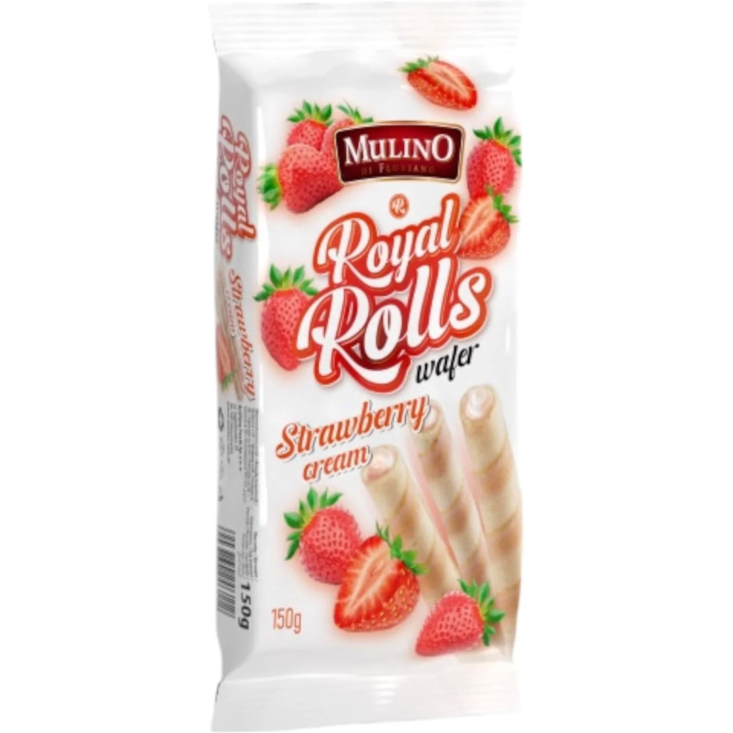 Mulino Wafer Rolls - Strawberry Cream 150g