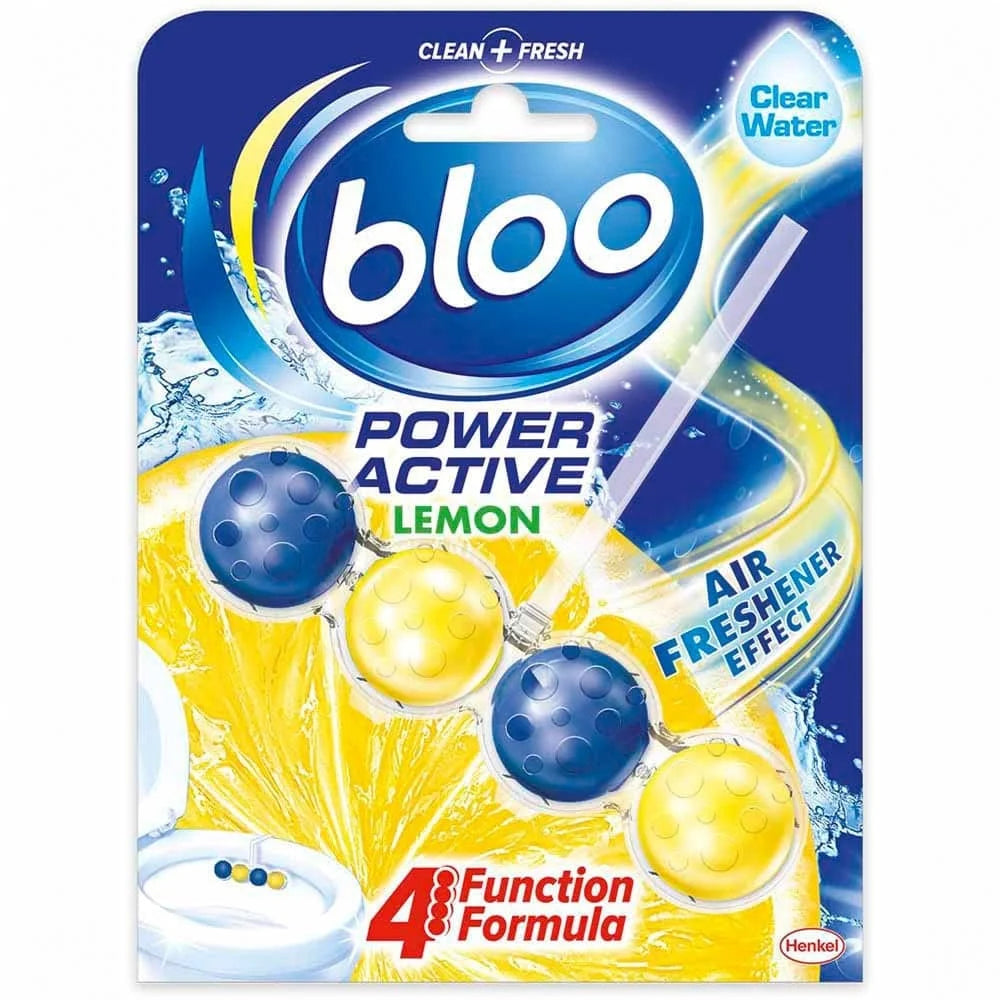 Bloo Power Active Toilet Blocks - Lemon 6 x 50g