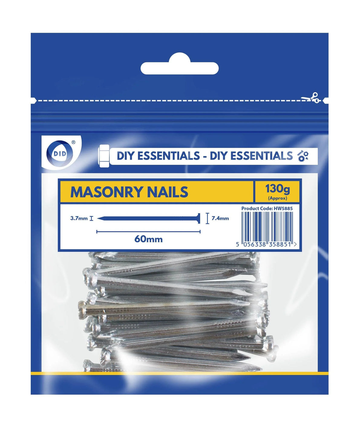 DID 60mm Masonry Nails 130g