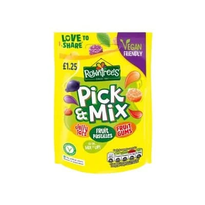 Rowntrees Mixed Vegan Pouch 10 x 120g