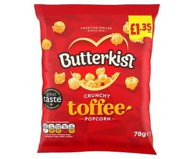 Butterkist Toffee Popcorn 1.35 15 x 78g