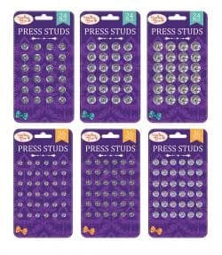 151 Press Studs Assorted 12s