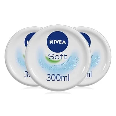 Nivea Soft Cream Jar 3 x 300ml