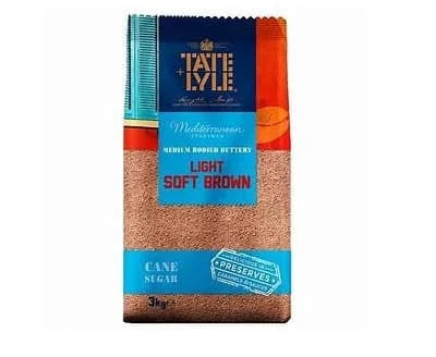 T&L Light Brown Soft Sugar 4 x 3kg