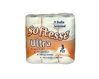 Softesse Toilet Rolls Peach 3ply 5 x 9s