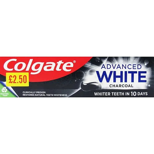 Colgate Advanced Whitening CharcoToothpaste 6 x 75ml