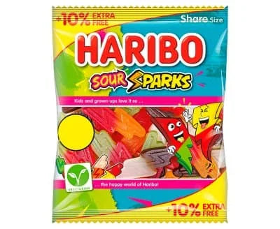 Haribo Sour Sparks 12 x 154g