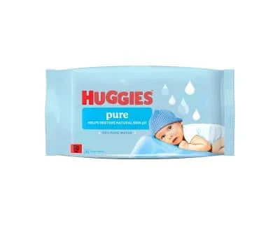 Huggies Pure Baby Wipes 12 x 48s