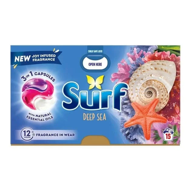 Surf 3in1 Washing Capsules - Deep Sea 4 x 259.5g