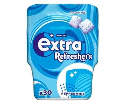 Wrigleys Extra Refreshers Peppermint Bottle(30's) 6 x 67g