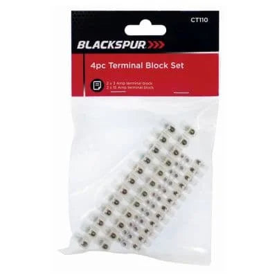 Blackspur 4pc Terminal Block Set 4s