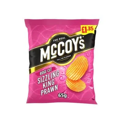 McCoys Sizzling King Prawn 20 x 65g