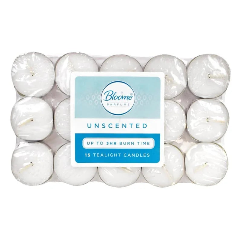 Bloome 3H White Tea Light Candles 15s