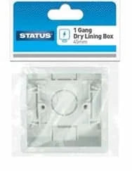 Status 2Gang Dry Lining Box 45mm 1