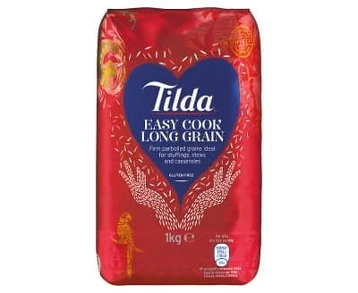 Tilda Easy Cook Rice 8 x 1kg