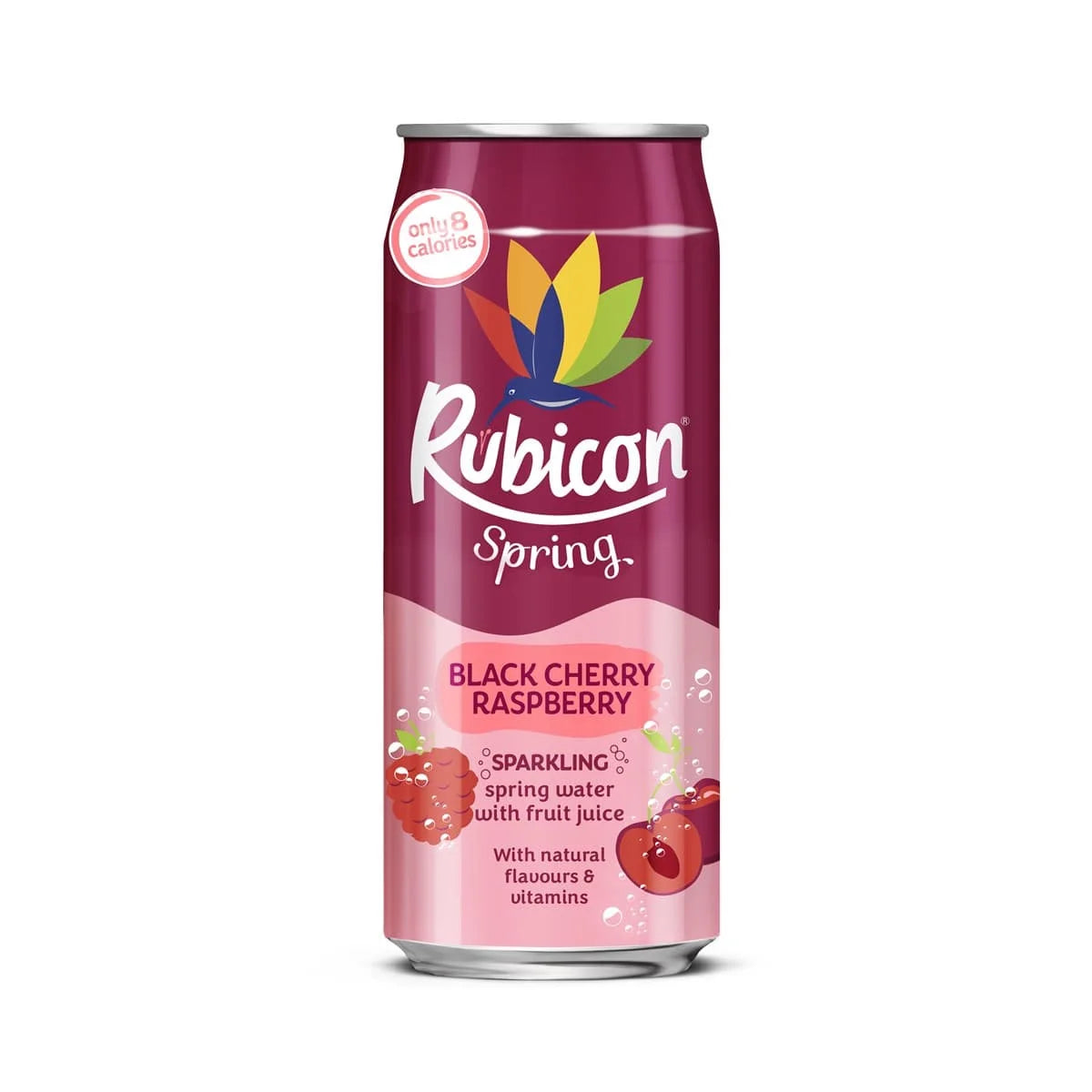 Rubicon Spring Cans - Black Cherry Raspberry 12 x 330ml
