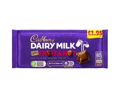 Cadbury's D/M Fruit & Nut 22 x 95g