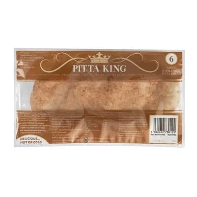 Zin Bakery Large Wholemeal Pitta Bread 6s