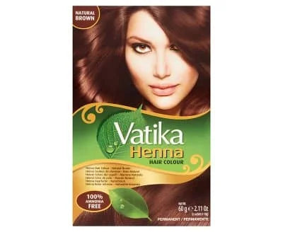 Vatika Hair Colour Natural Brown 6 x 60g