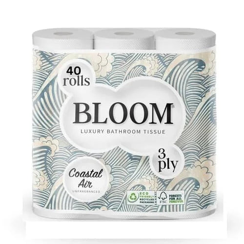 Bloom Snuggle Soft Quilted Toilet Roll 3ply 5 x 9s
