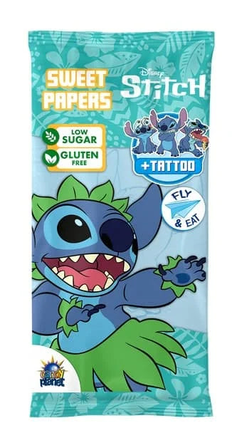 Frozen Lilo & Stitch Eating Sweet Papers & Tatoo 8gx25pcs