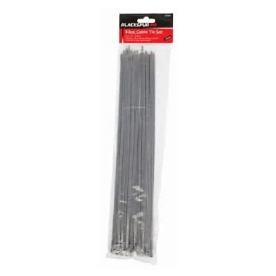 Blackspur Silver Cable Tie Set 30s