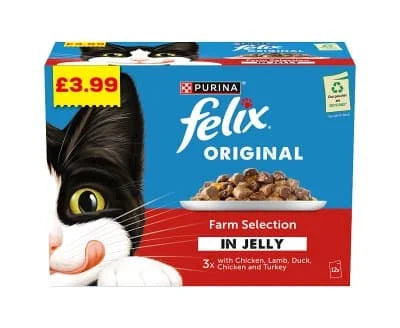 Felix Original Meaty Selection in Jelly 4 x 12x85g