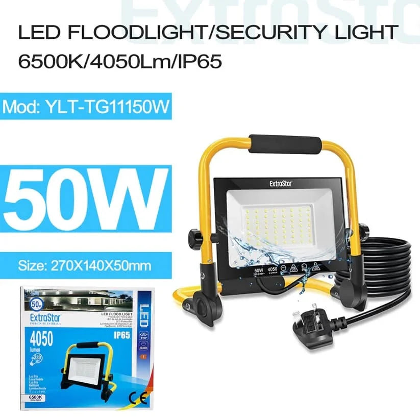 Extrastar 50w 6500k Cold LED Flood Light Single