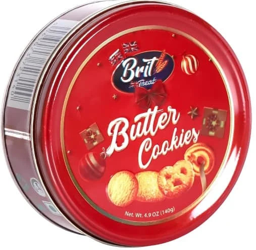 Brit Treat Butter Red Tin Cookies 140g