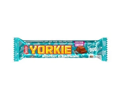 Nestle Yorkie Biscuit & Brownie Duo Bars 24 x 66g