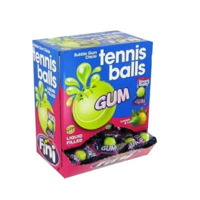 Fini Tennis Ball Bubblegum Displayp 200s