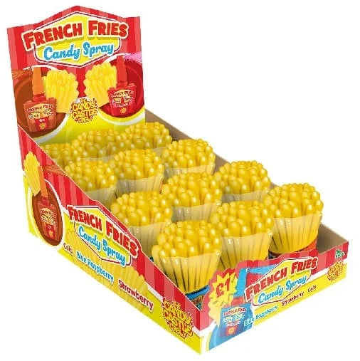 French Fries Fruit & Cola Flavour Candy Spray 12 x 20ml