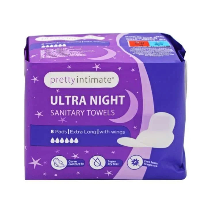 Pretty Intimate Ultra Night Sanitary Towels 12 x 8s