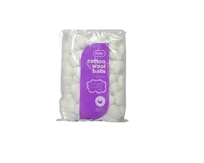 Pretty 100 White Cotton Wool Balls 12s